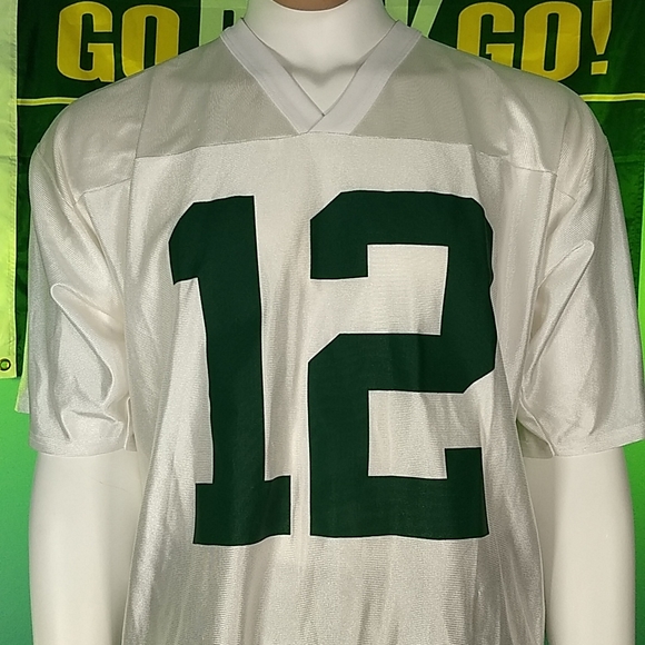 RETRO Aaron Rodgers #12 White NFL jersey, size L, Uncommon! - Picture 4 of 17